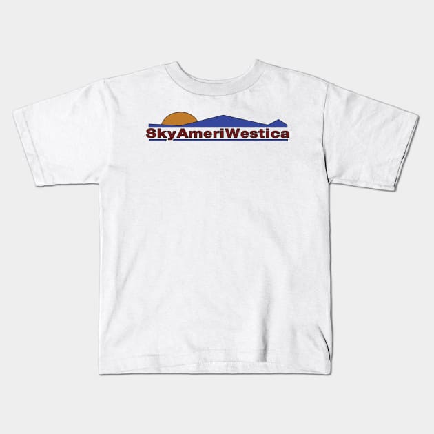 SkyAmeriWestica Kids T-Shirt by saintpetty